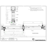 Newport 54 in. to 55.625 in. x 55 in. Framed Sliding Bathtub Door with Towel Bar in Matte Black and Clear Glass