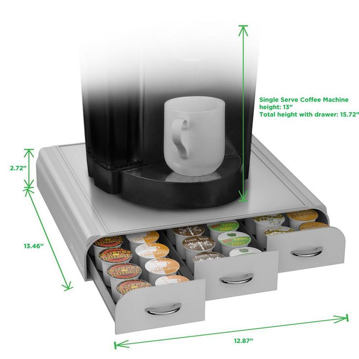 Anchor 36-Capacity Silver K-Cup Storage Drawer