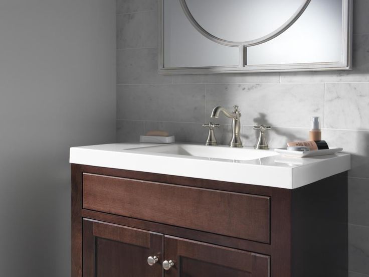 Delta Stainless Bathroom Sink Faucet Handle