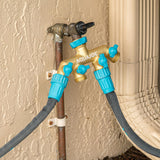 4-Way Garden Hose Splitter - Super Arbor