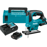 Makita 12V Max CXT Lithium‑Ion Brushless Cordless Top Handle Jig Saw Kit, 2.0Ah (VJ06R1J)
