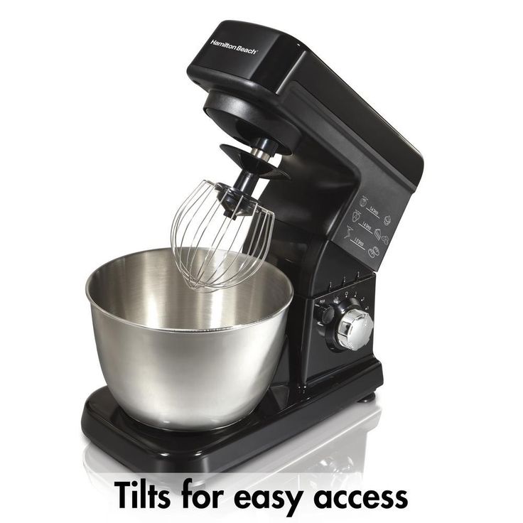 3.5-Quart Black 6-Speed Stand Mixer