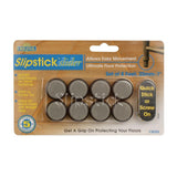 1 in. Round Chocolate Brown Self Stick or Screw On Floor Protector Chair Glides/Slider Feet (Set of 8)