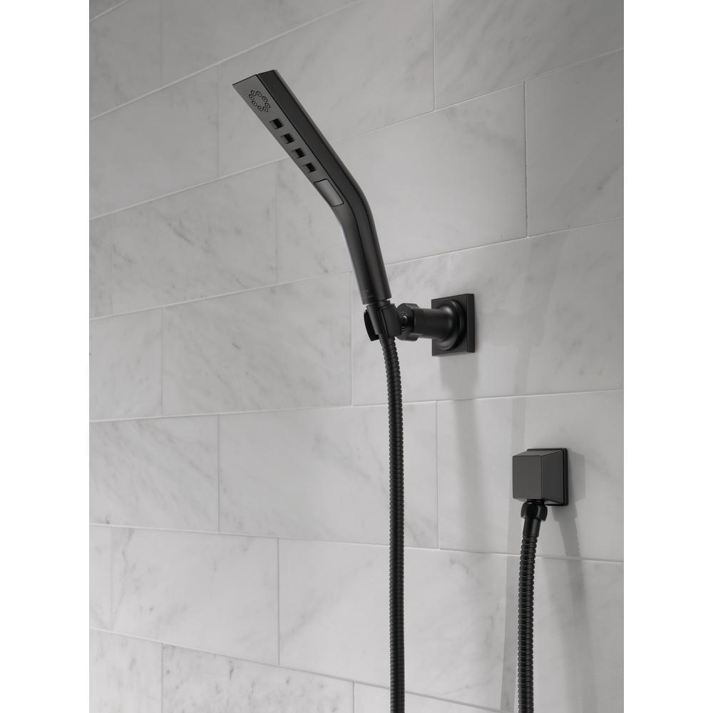 Pivotal 3-Spray 1.8 in. Single Wall Mount Handheld H2Okinetic Shower Head in Matte Black - Super Arbor