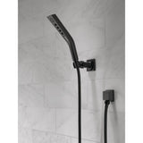 Pivotal 3-Spray 1.8 in. Single Wall Mount Handheld H2Okinetic Shower Head in Matte Black - Super Arbor