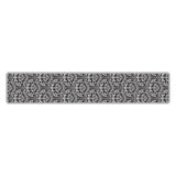 14 in. x 72 in. Gold Damask Print Jute Table Runner