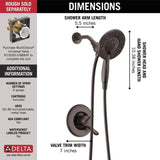 Delta Linden Venetian Bronze 1-Handle Shower Faucet