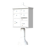 Vital 1570 8 Mailboxes 2 Parcel Lockers 1 Outgoing Pedestal Mount Cluster Box Unit - Super Arbor
