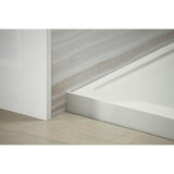 Rely 60 in. x 32 in. Single Threshold Shower Base with Right-Hand Drain in White - Super Arbor
