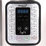 Easy Pot 6 Qt. Silver Electric Slow Cooker with LED Display