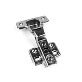 105-Degree 35 mm Half Overlay Frameless Cabinet Hinges with Installation Screws (15-Pairs) - Super Arbor