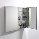 39.50 in. W x 36 in. H x 5 in. D Frameless Recessed or Surface-Mount Bathroom Medicine Cabinet
