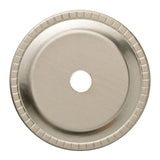 1-1/4 in. Satin Nickel Ribbed Edge Cabinet Knob Backplate - Super Arbor
