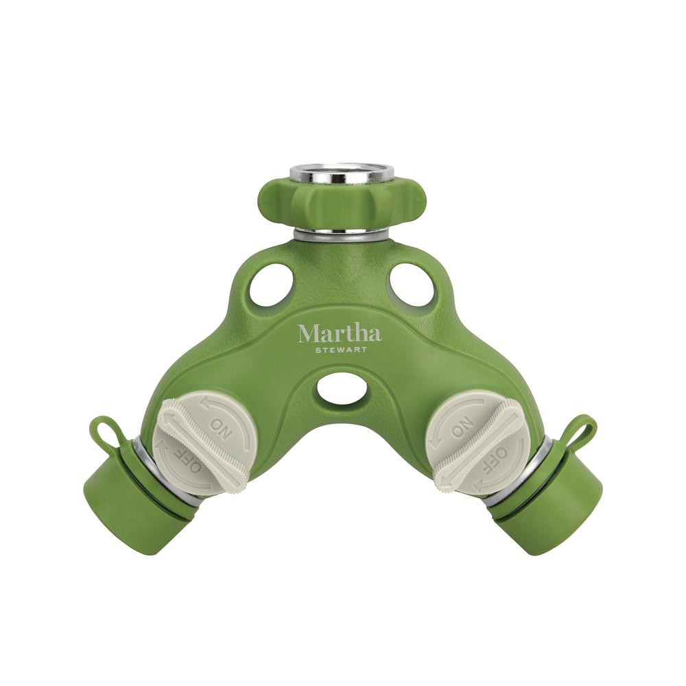 2-Way Metal Garden Hose Tap Adapter Y-Splitter - Super Arbor