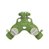 2-Way Metal Garden Hose Tap Adapter Y-Splitter - Super Arbor