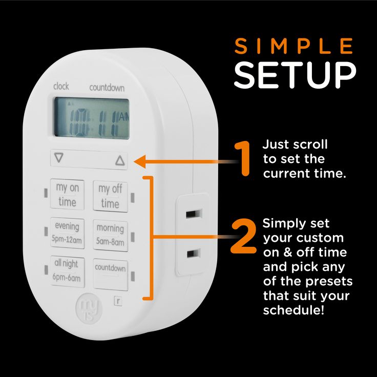 myTouchSmart Programmable Indoor Plug-In Digital Timer, 1-Outlet, 26892
