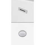 Soho 59.75 in. Acrylic Flatbottom Center Drain Soaking Tub in White - Super Arbor