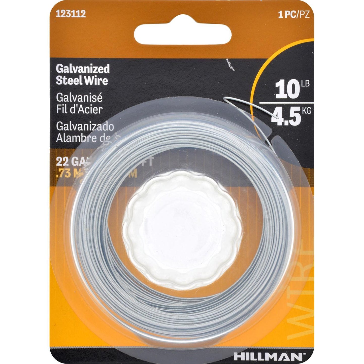 Hillman 100 ft Galvanized Steel Wire, 22 Gauge