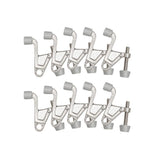 2-1/4 in. x 2-1/8 in. Satin Nickel Jumbo Hinge Pin Door Stop Value Pack (10 per Pack) - Super Arbor