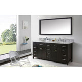 Caroline Parkway 72 in. W Bath Vanity Cabinet Only in Espresso - Super Arbor