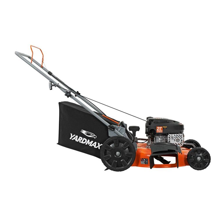 YARDMAX 21 in. 170cc OHV Walk Behind Gas Push Mower 3-in-1 Mulch, Side Discharge, and Rear Bag