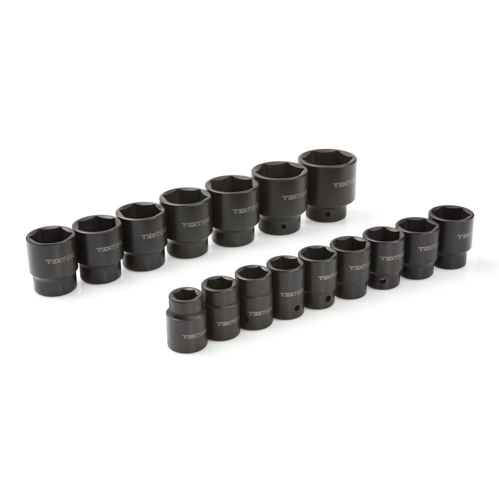 3/4 in. Drive 3/4-2 in. 6-Point Shallow Impact Socket Set (21-Piece) - Super Arbor