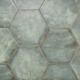 Angela Harris Flatiron Aquamarine 20" Hexagon Matte Porcelain Tile
