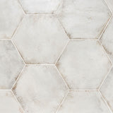 Angela Harris Flatiron White 20" Hexagon Matte Porcelain Tile