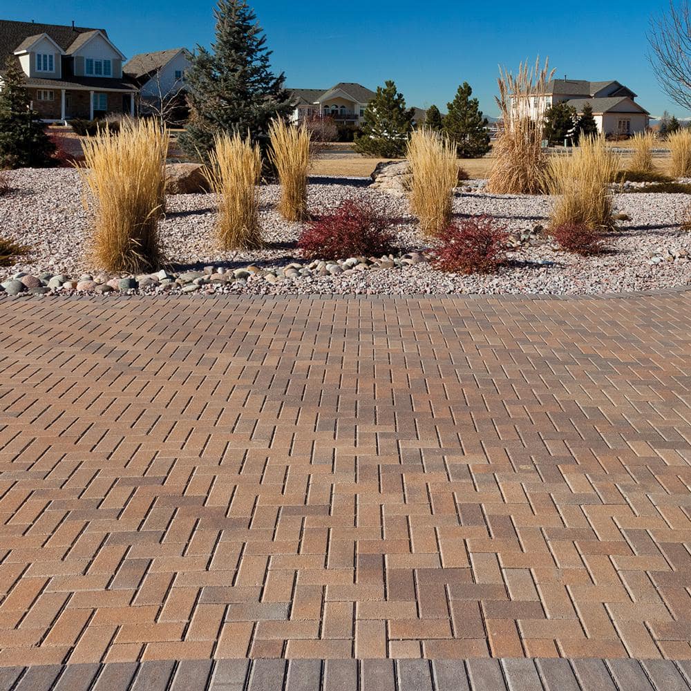 Pavestone Holland 7.87 in. L x 3.94 in. W x 2.36 in. H 60 mm 3 Tone Brown Concrete Paver (480 Pieces/103 sq. ft./Pallet)