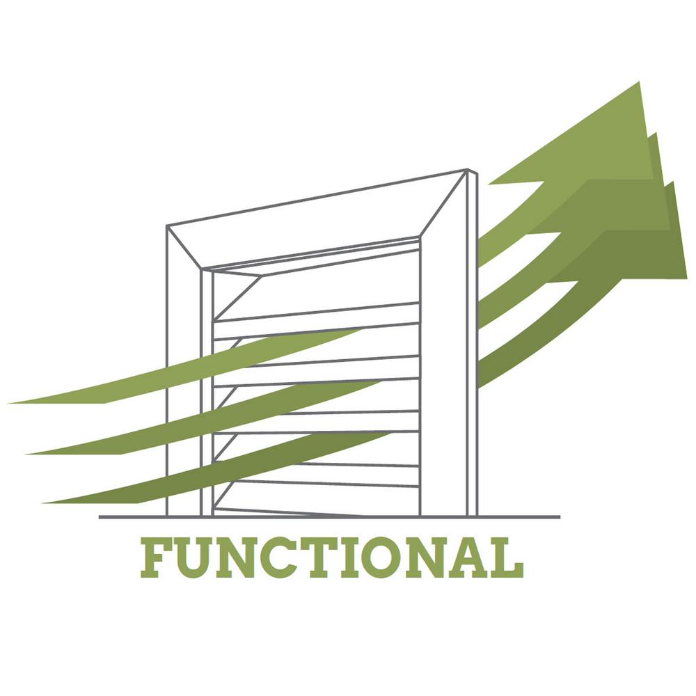 16 in. x 24 in. Rectangular Primed Polyurethane Paintable Gable Louver Vent - Super Arbor