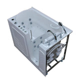 Nova Heated 5 ft. Walk-In Air and Whirlpool Jetted Tub in White with Chrome Trim - Super Arbor