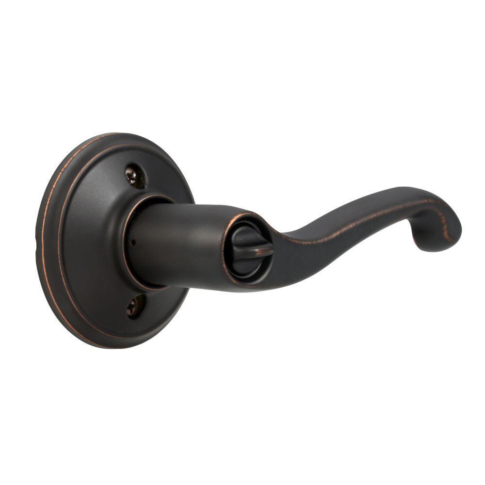 Flair Aged Bronze Keyed Entry Door Lever - Super Arbor