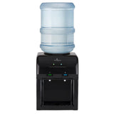 3-5 Gal. Cold/Room Temperature Countertop Water Cooler Dispenser in Black