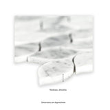 Carrara White Blanco 12 in. x 13 in. Honed Marble Floor and Wall Tile (10.8 sq. ft./Case)
