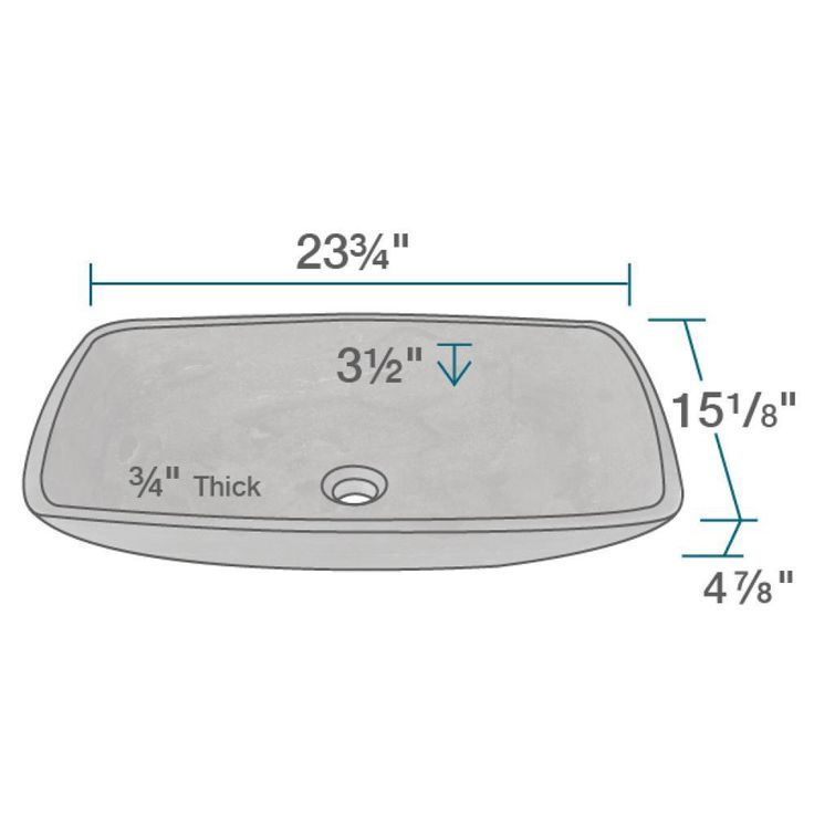 MR Direct Stone Vessel Sink in Gray Limestone