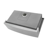 Apron-Front Stainless Steel 36 in. 16-Gauge Workstation Single Bowl Farmhouse Kitchen Sink - Super Arbor