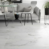 Home Decorators Collection Carrara Polished Porcelain Tile - 12x24