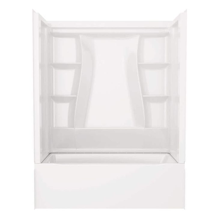 Classic 500 60 in. x 30 in. Alcove Left Drain Bathtub and Wall Surrounds in High Gloss White