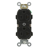 20 Amp Industrial Grade Heavy Duty Self Grounding Duplex Outlet, Ivory - Super Arbor
