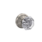 Schlage Custom Alexandria Glass Door Knob with Alden Trim, Satin Nickel – Combined Interior Hall/Closet & Bed/Bath