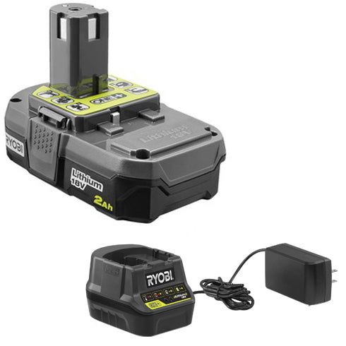 RYOBI ONE+ 90 MPH 200 CFM 18-Volt Lithium-Ion Cordless Leaf Blower/Sweeper - 2.0 Ah Battery and Charger Included