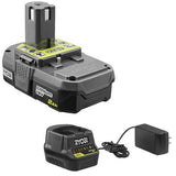 RYOBI ONE+ 90 MPH 200 CFM 18-Volt Lithium-Ion Cordless Leaf Blower/Sweeper - 2.0 Ah Battery and Charger Included