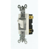20 Amp 3-Way Commercial Toggle Switch, White - Super Arbor