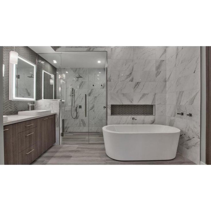 Emser KALTA FIORE Kalta Fiore 24-in x 24-in Polished Natural Stone Marble Look Tile