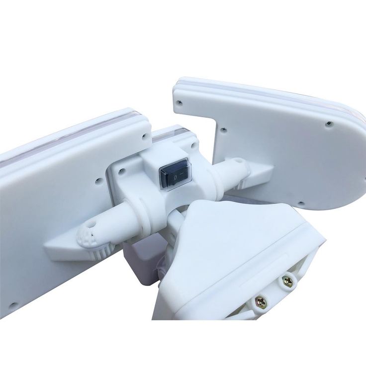NATURE POWER 205 White Triple Head Solar Motion Activated Outdoor Integrated LED Security Flood Light