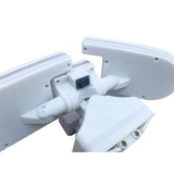 NATURE POWER 205 White Triple Head Solar Motion Activated Outdoor Integrated LED Security Flood Light