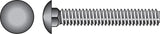 Hillman 1/4 in. x 1-1/4 in. Zinc-Plated Steel Carriage Bolt, Coarse Thread (100-Pack)