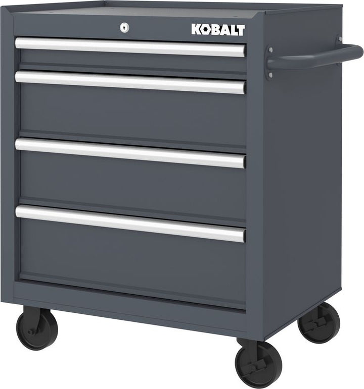Kobalt 26.7-in W x 33-in H 4-Drawer Steel Rolling Tool Cabinet (Gray)