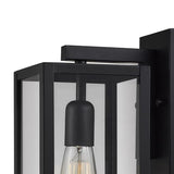 Hurley 1-Light Black Outdoor Wall Lantern Sconce