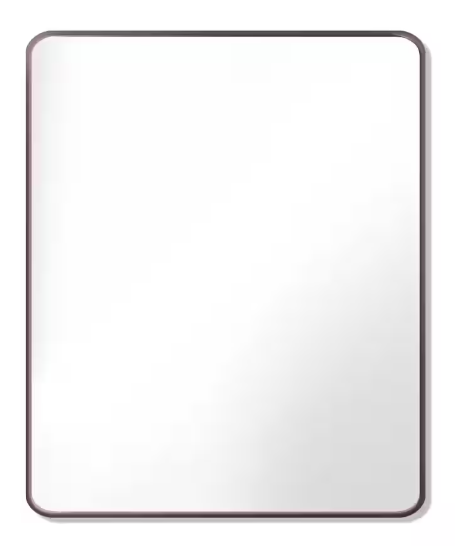 30 in. W x 36 in. H Rectangle Aluminum Alloy Framed Wall Bathroom Vanity Mirror in Oil Rubbed Bronze